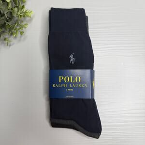 Polo Ralph Lauren men’s dress socks Signature Pony 3-pack 0-13 shoe 6-12 1/2